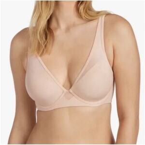 ThirdLove Beige 24/7 Cotton Plunge Bra Size 36F